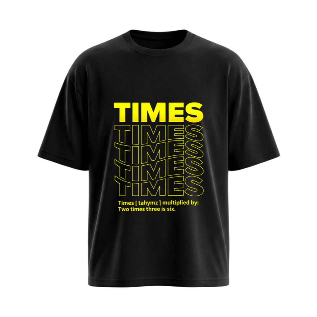 TIMES Unisex Oversized Standard T-Shirt-C2