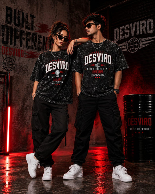 Unisex Acid Washed Oversized Tee