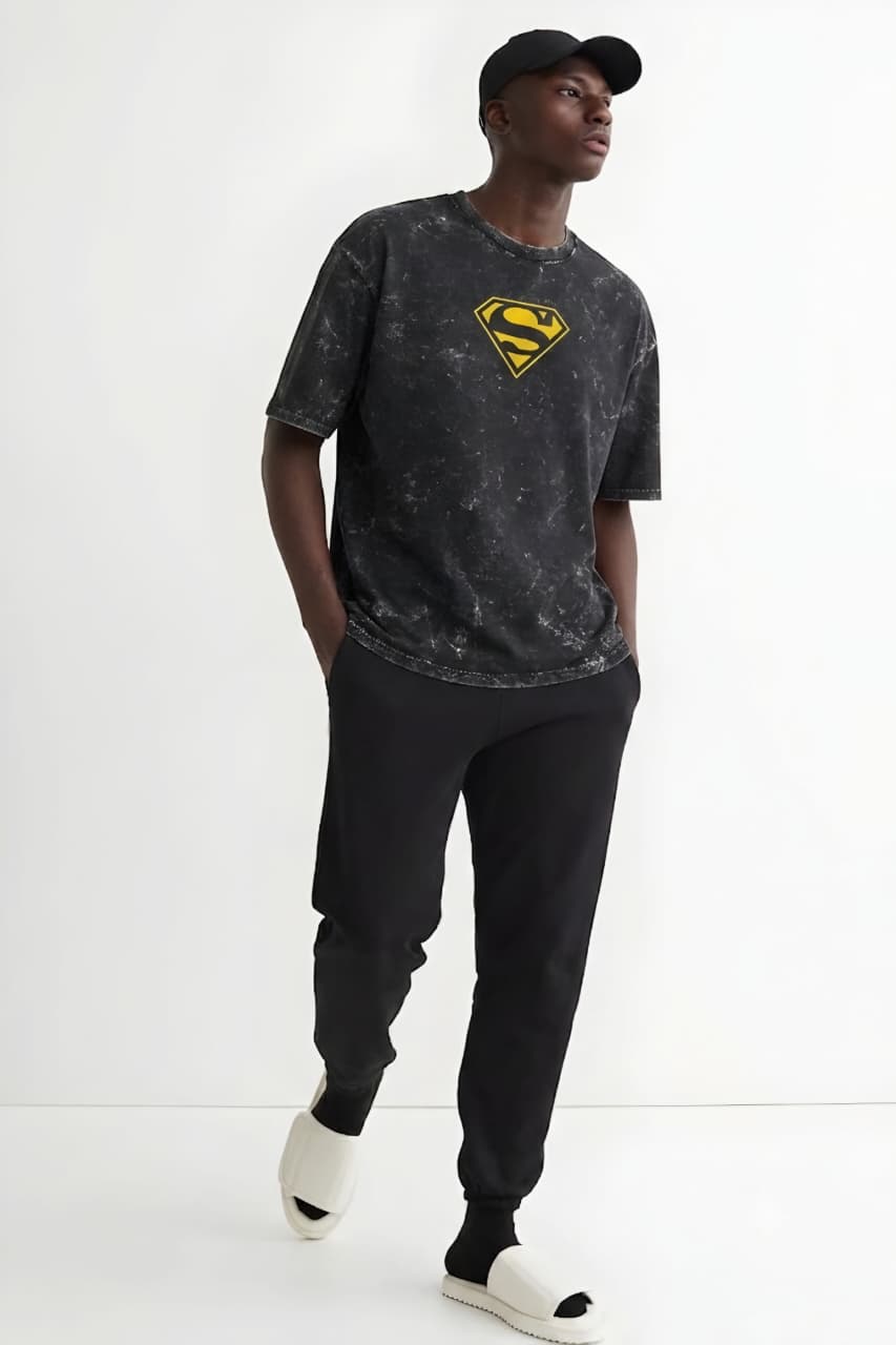 Unisex Acid Washed Oversized Tee